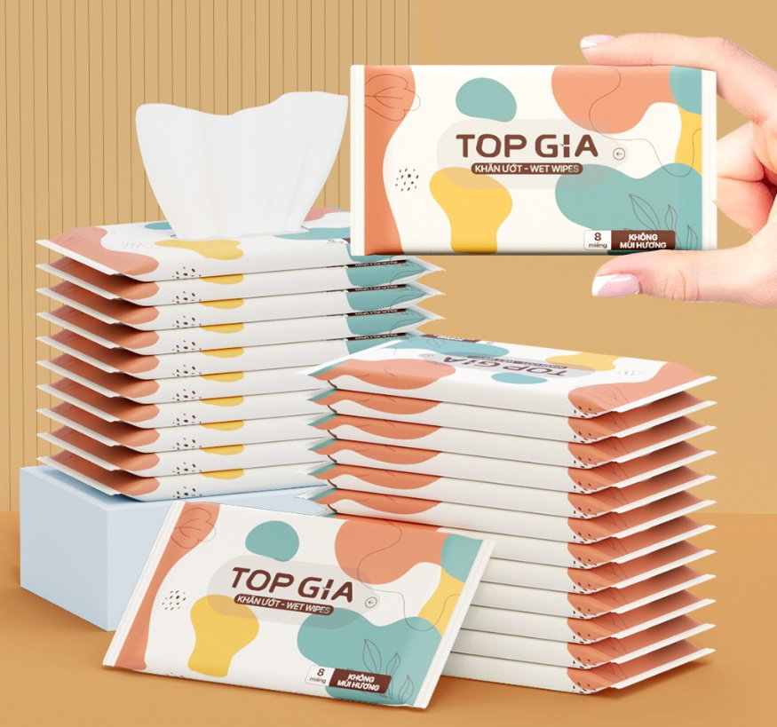 ក្រដាសសើមម៉ាក TOP GIA Mini Pack 1 CASE ( 32 PACK )_0