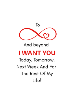 Infinity Love Card