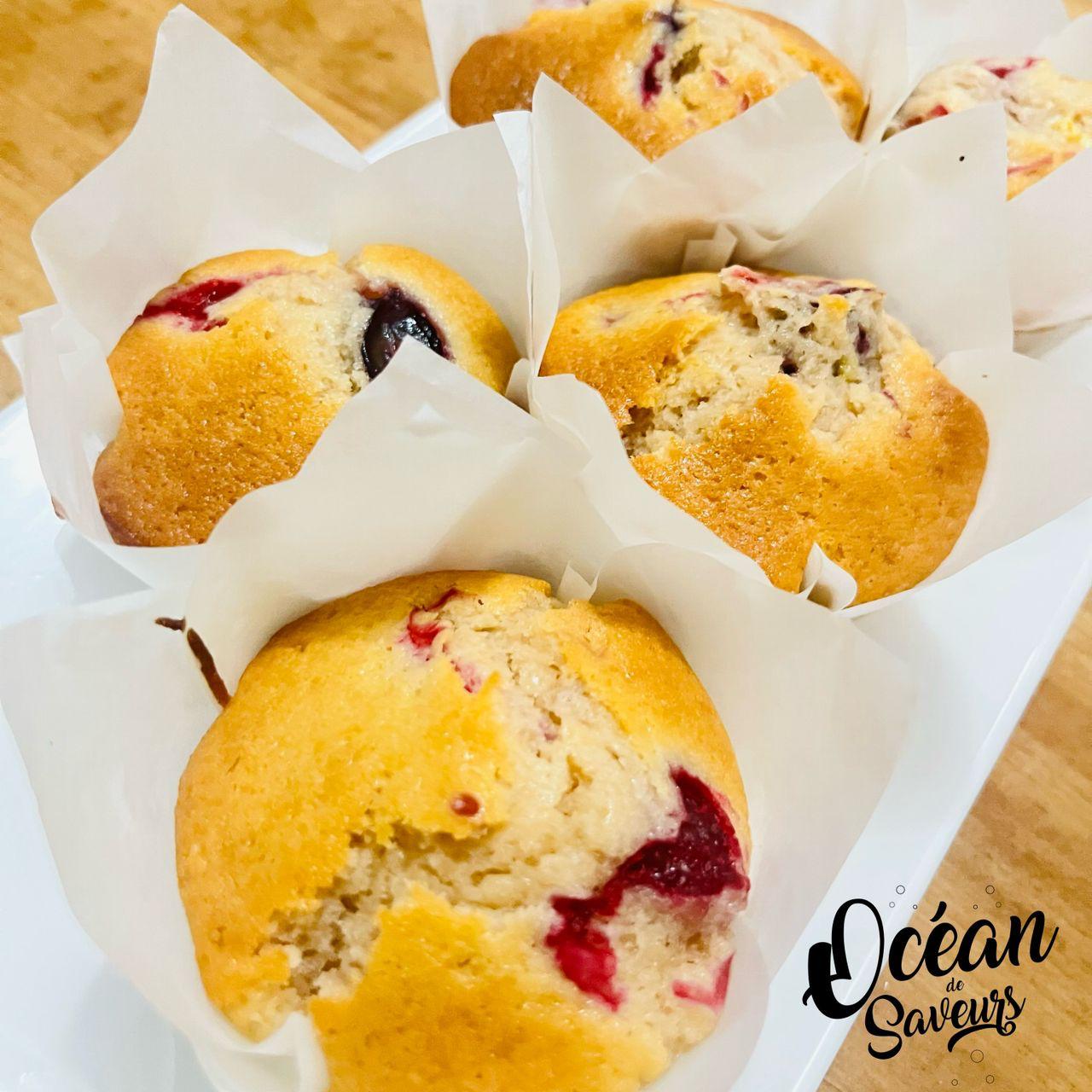 Muffins aux fruits rouges (x8)