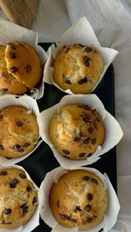 Muffins aux pépites de chocolat (x8)
