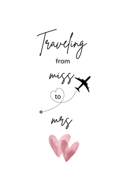 From Miss to Mrs Card