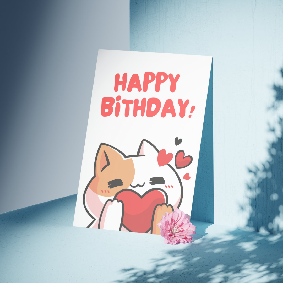 Cutie Cat Birthday Card_0