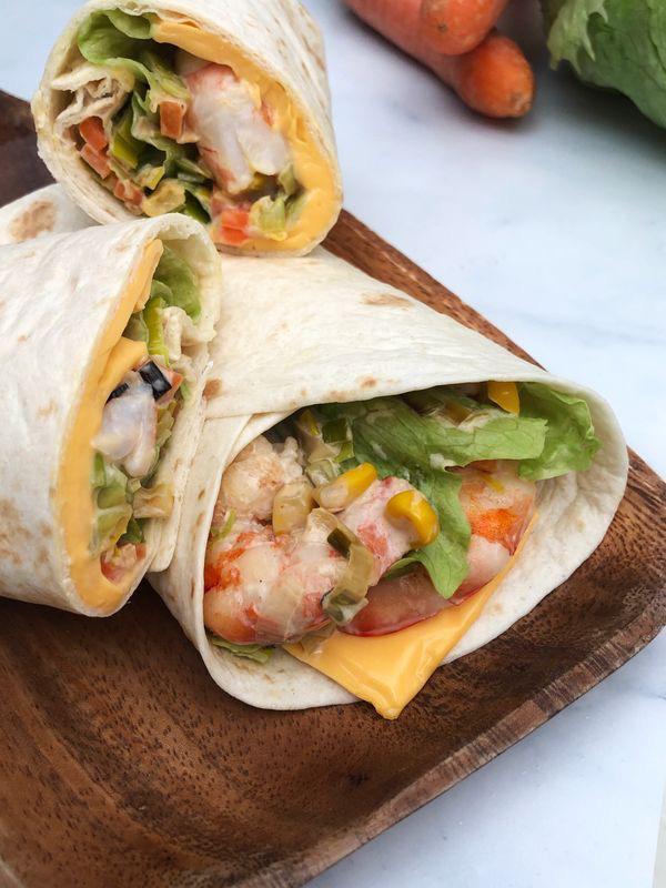 Mini wraps - crevette fromage (x5)_0