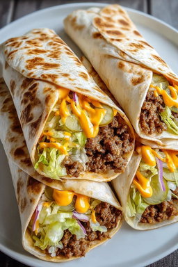 Mini wraps - viande hachée fromage (x5)