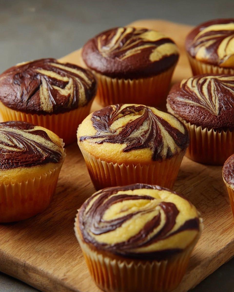Cupcakes marbrés (x8)