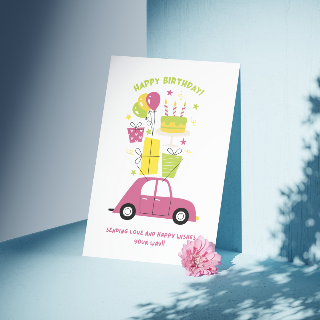 Cute Car Birthday Card_0