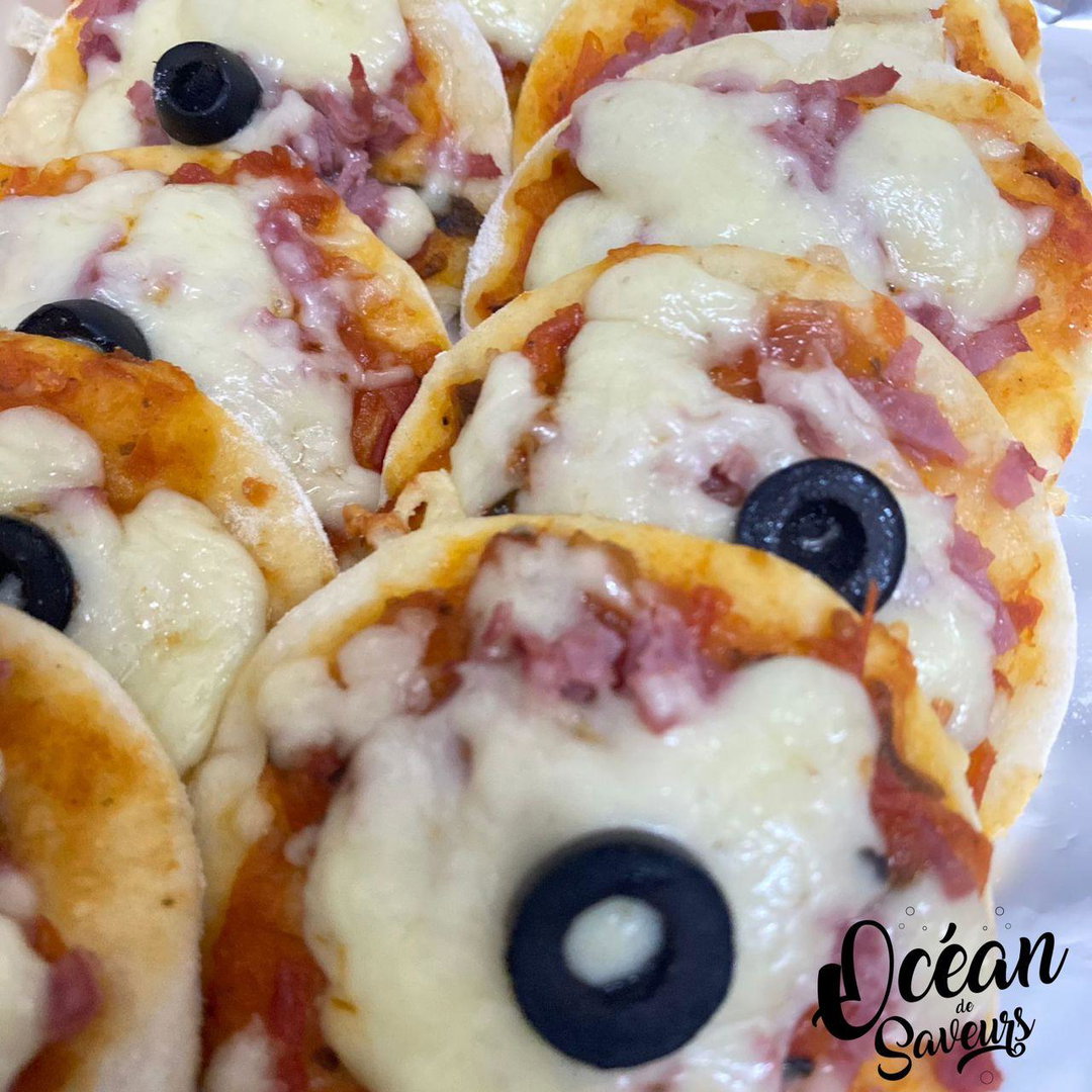 Mini pizza Jambon Bœuf (x10)