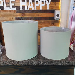 Cylindrical Concrete Planters 
