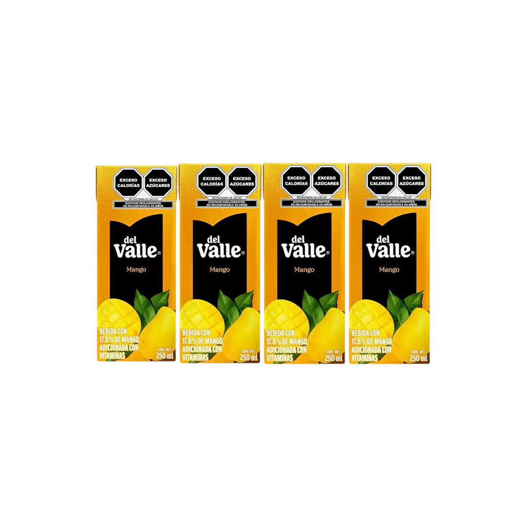 JUGO DE MANGO 250 ML DEL VALLE (CAJA 8 PZ )