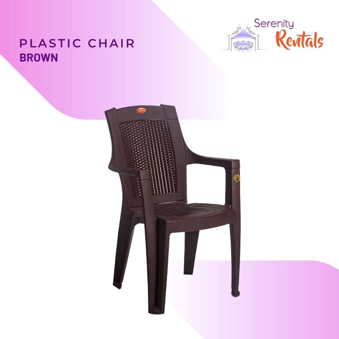 Plastic Chair (Brown)