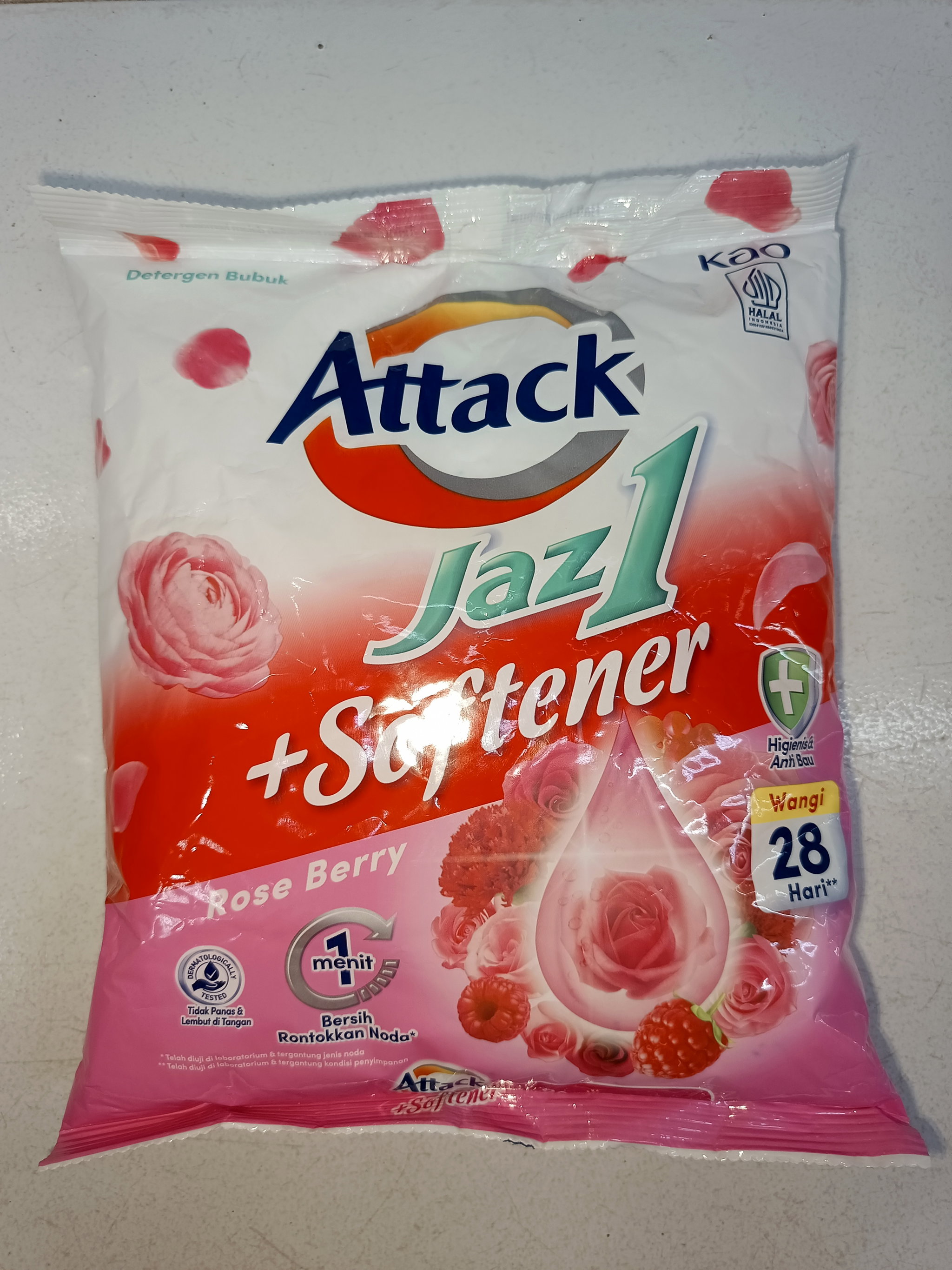 ATTACK JAZ1 + SOFTENER ROSE BERRY NEW 750G/12 PCS_0