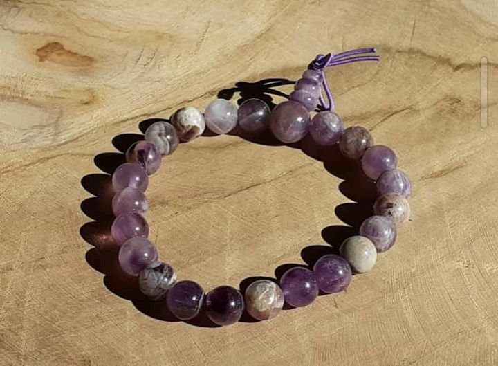 Bracelet Améthyste et Pierre de Lune