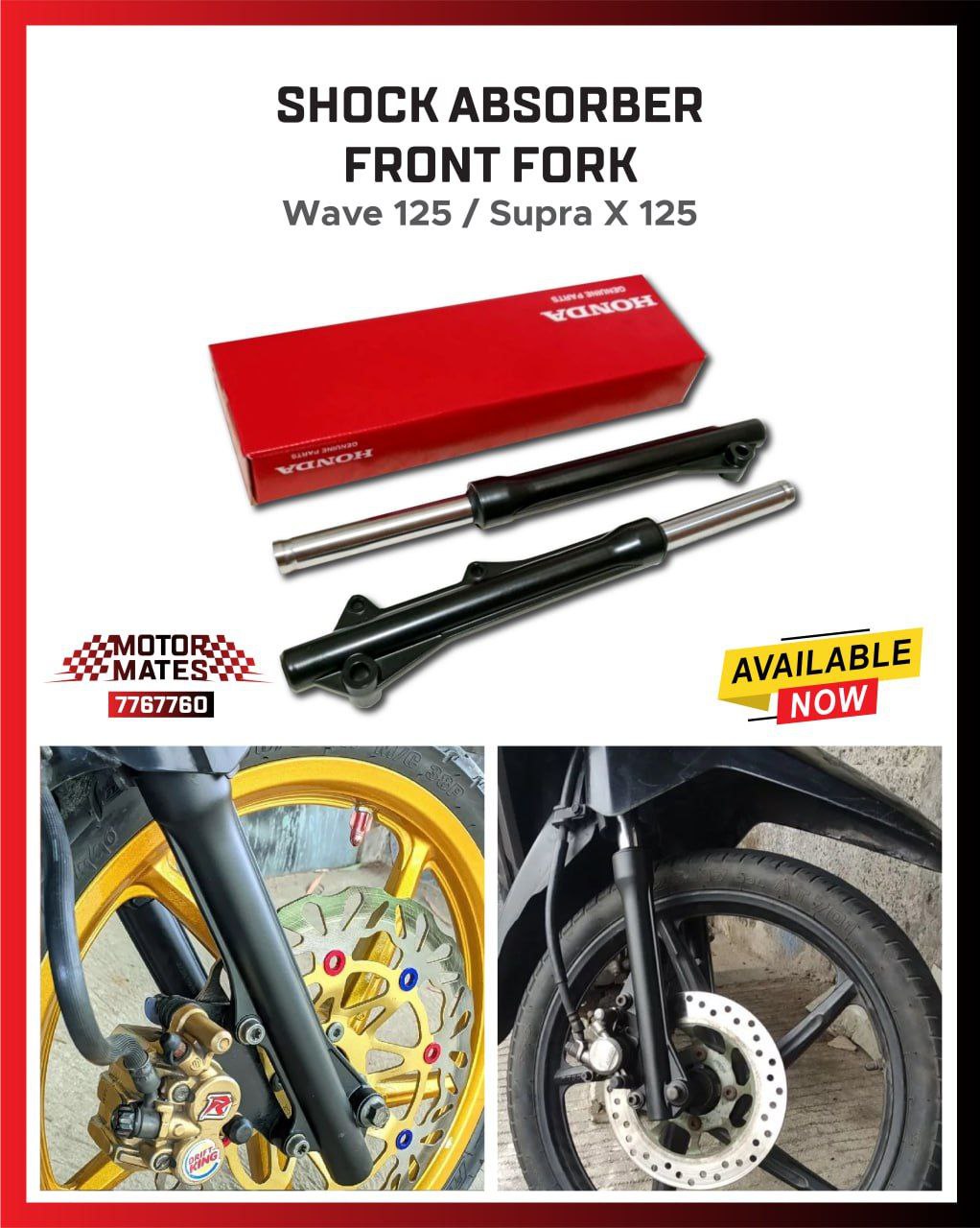 Shock Absorber Front Fork (Wave 125 / Supra X 125)_0