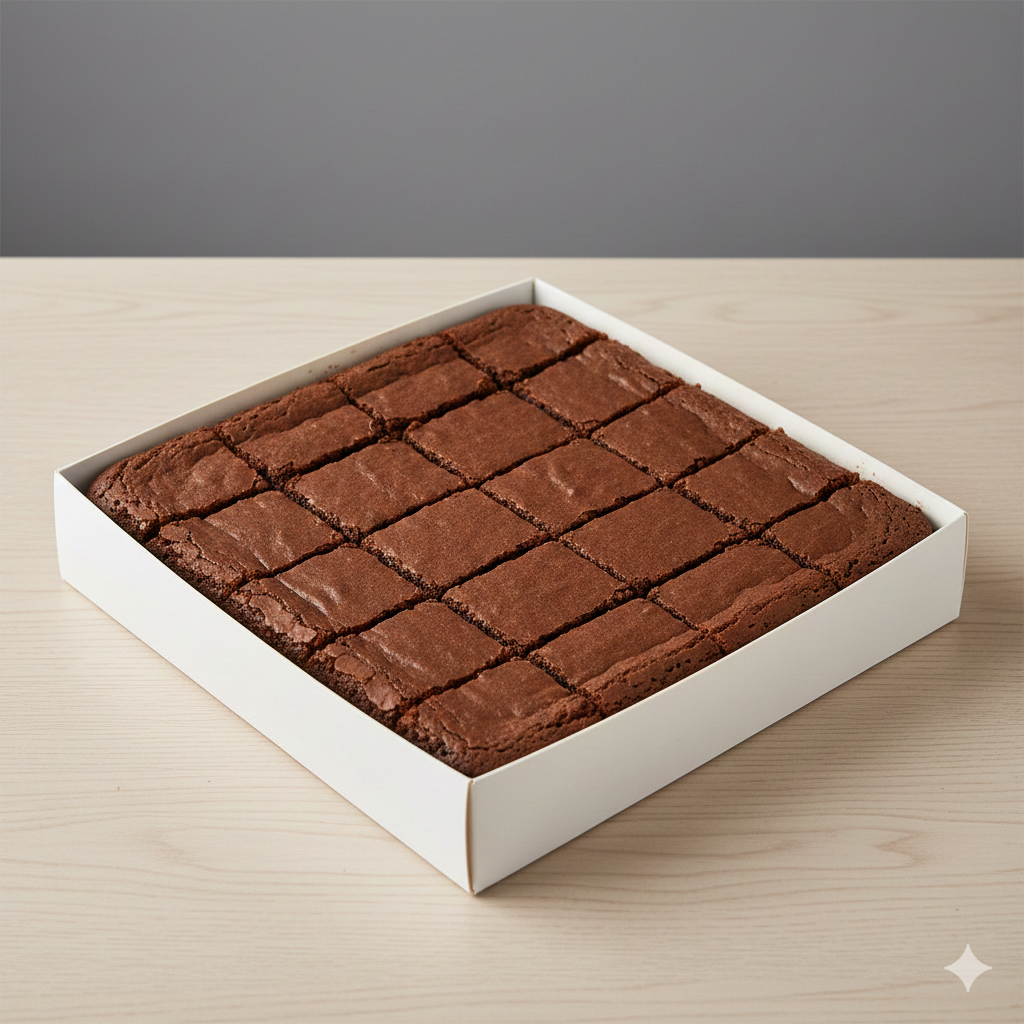 Plain Dark Chocolate Brownies _0