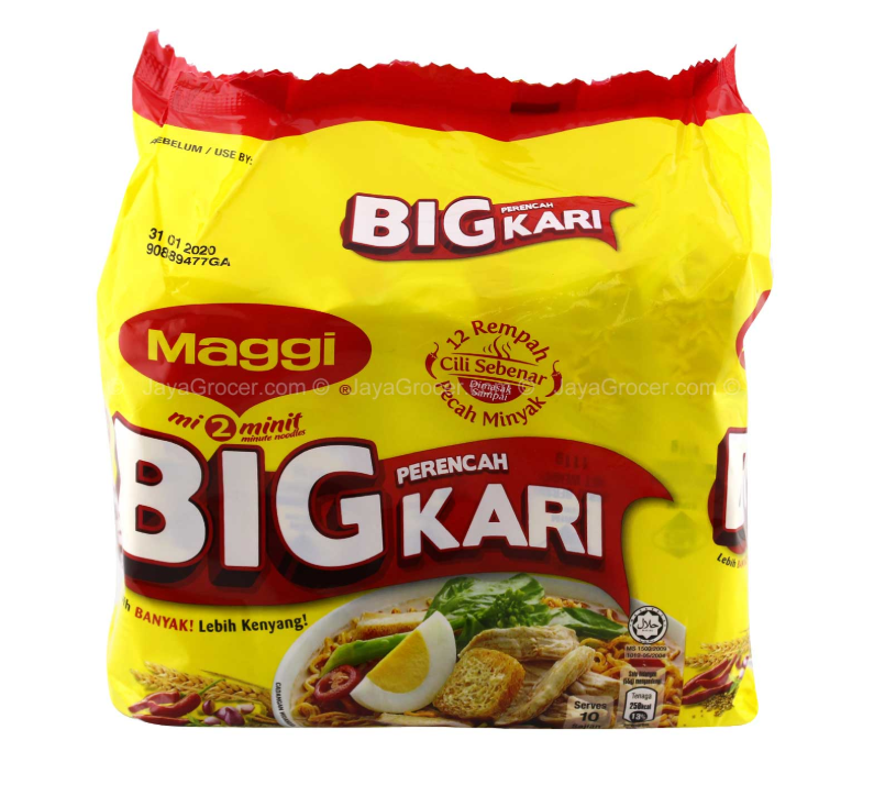 Maggi Big Curry Flavour Instant Noodle 101g x 5