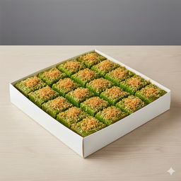 Pandan Coconut Brownies