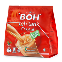 Boh Teh Tarik Original Less Sweet 27g x 12