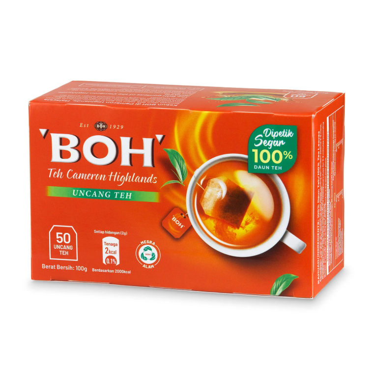 Boh Double Chamber Teabags 50pcs/pack