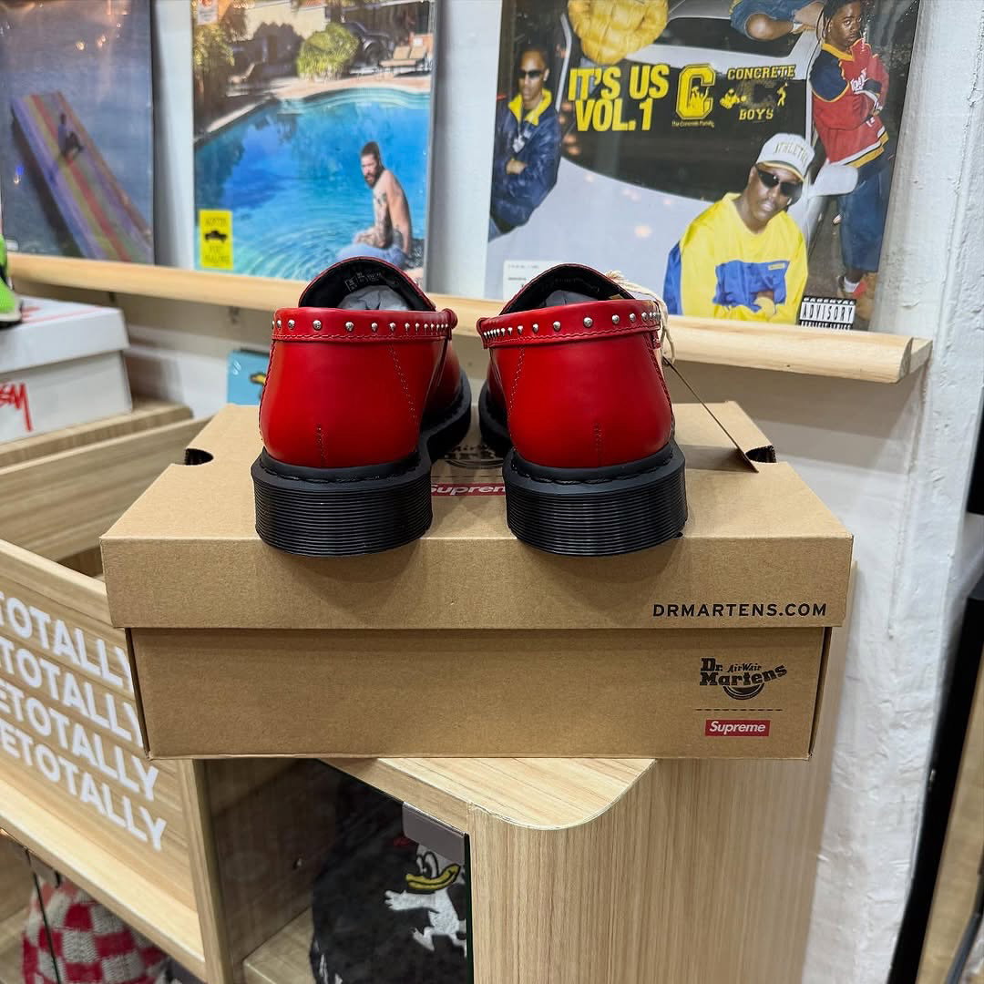 Dr. Martens x Supreme Penton Leather Loafer “Red”_6