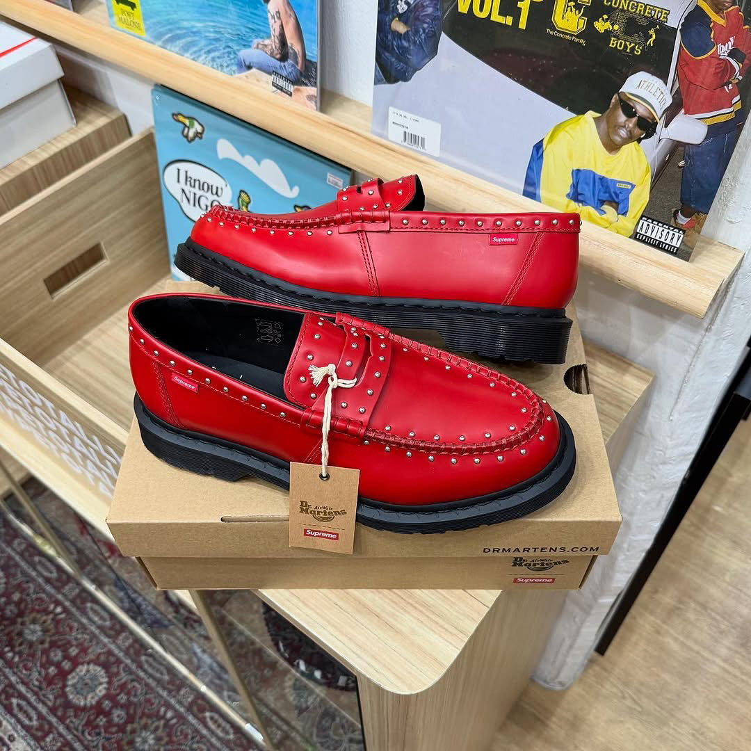 Dr. Martens x Supreme Penton Leather Loafer “Red”_0