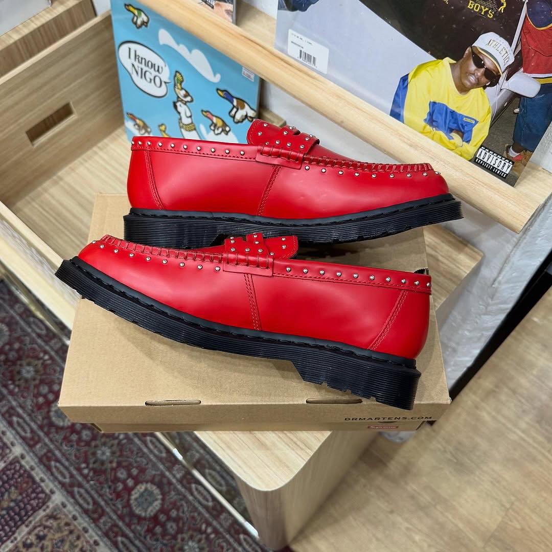 Dr. Martens x Supreme Penton Leather Loafer “Red”_4