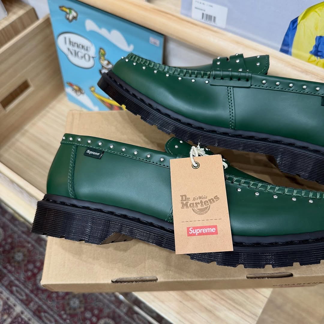 Dr. Martens x Supreme Penton Leather Loafer “Green”_3