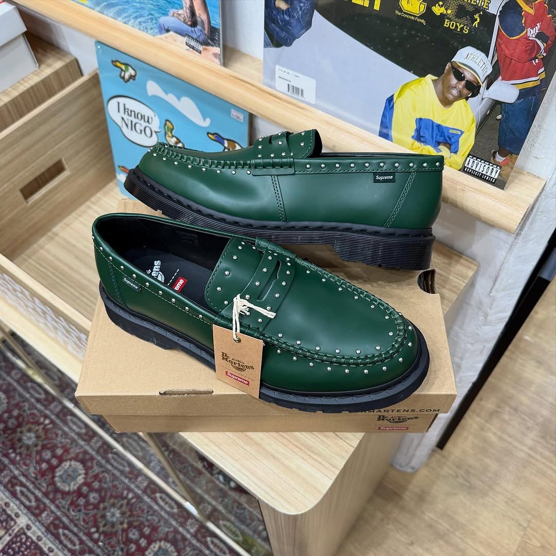 Dr. Martens x Supreme Penton Leather Loafer “Green”_0