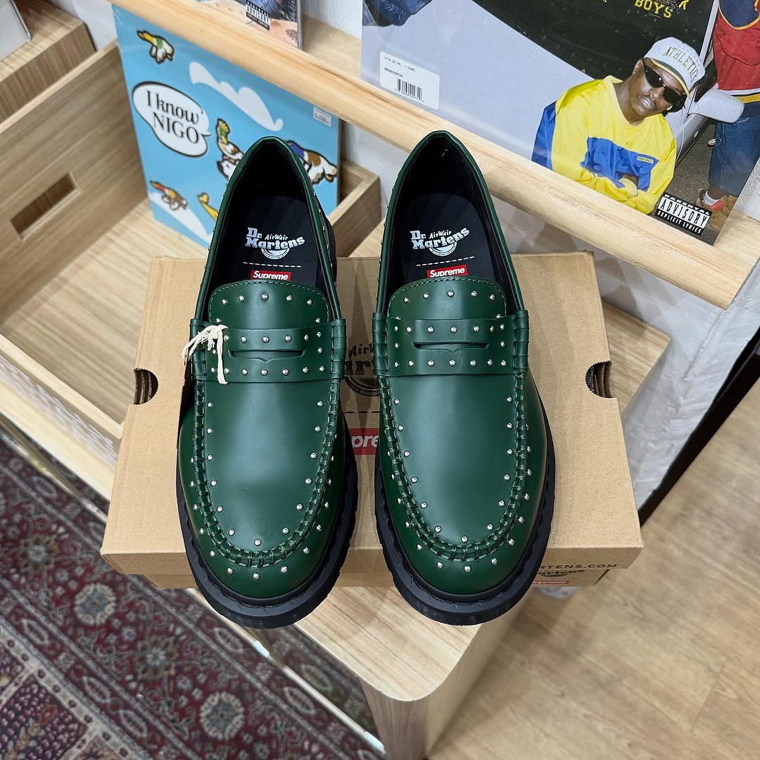 Dr. Martens x Supreme Penton Leather Loafer “Green”_6