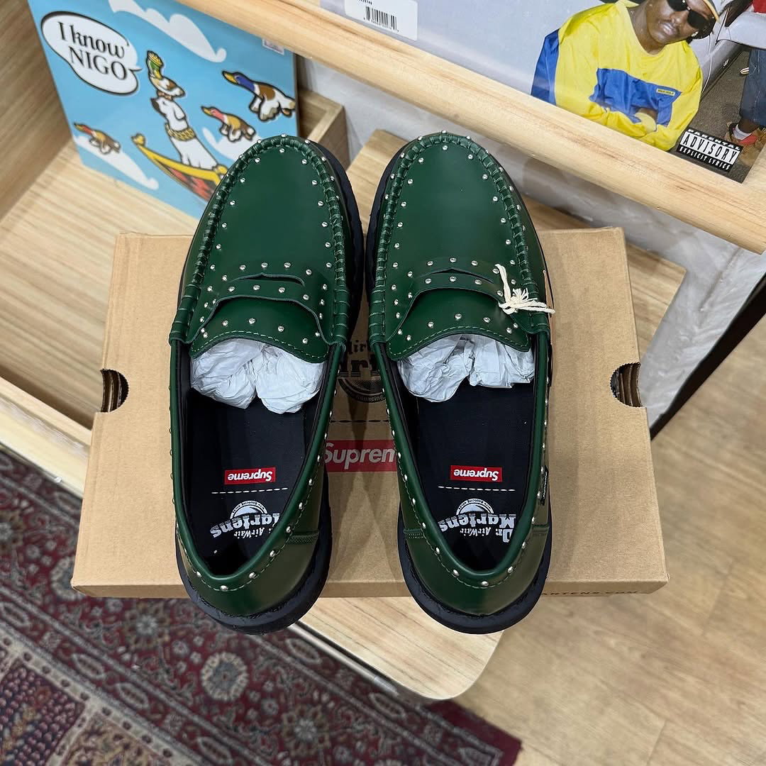 Dr. Martens x Supreme Penton Leather Loafer “Green”_5