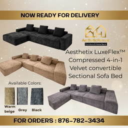 Aesthetic Oversized Sectional + Ottoman 
