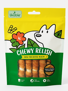 Chewy Relish – Chicken Wrapped Cowhide Twist_0