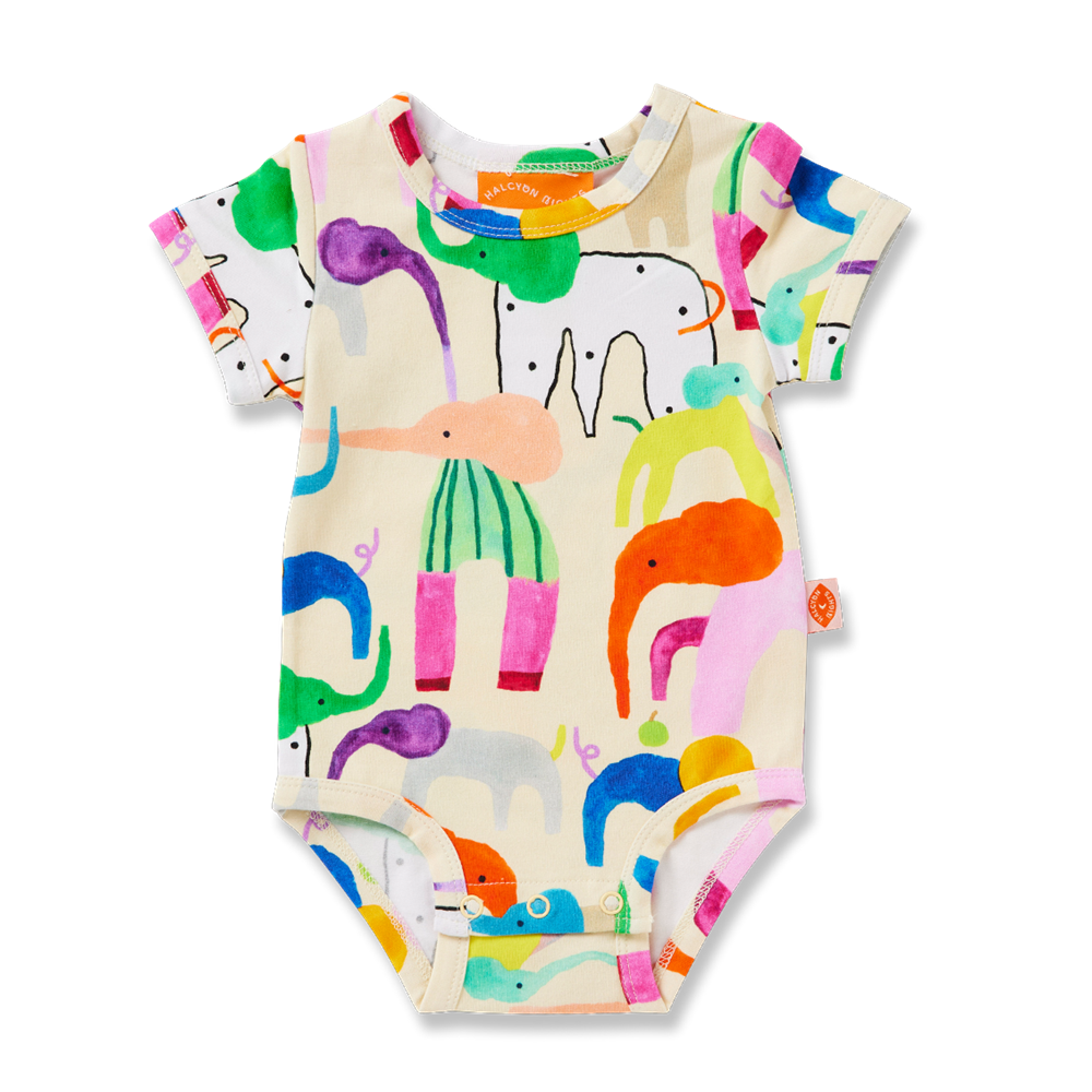 Short Sleeve Bodysuit (Happy Herd)