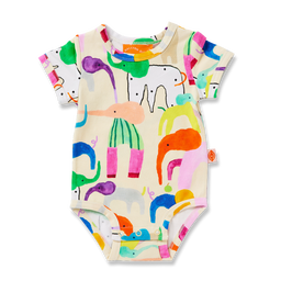 Short Sleeve Bodysuit (Happy Herd)