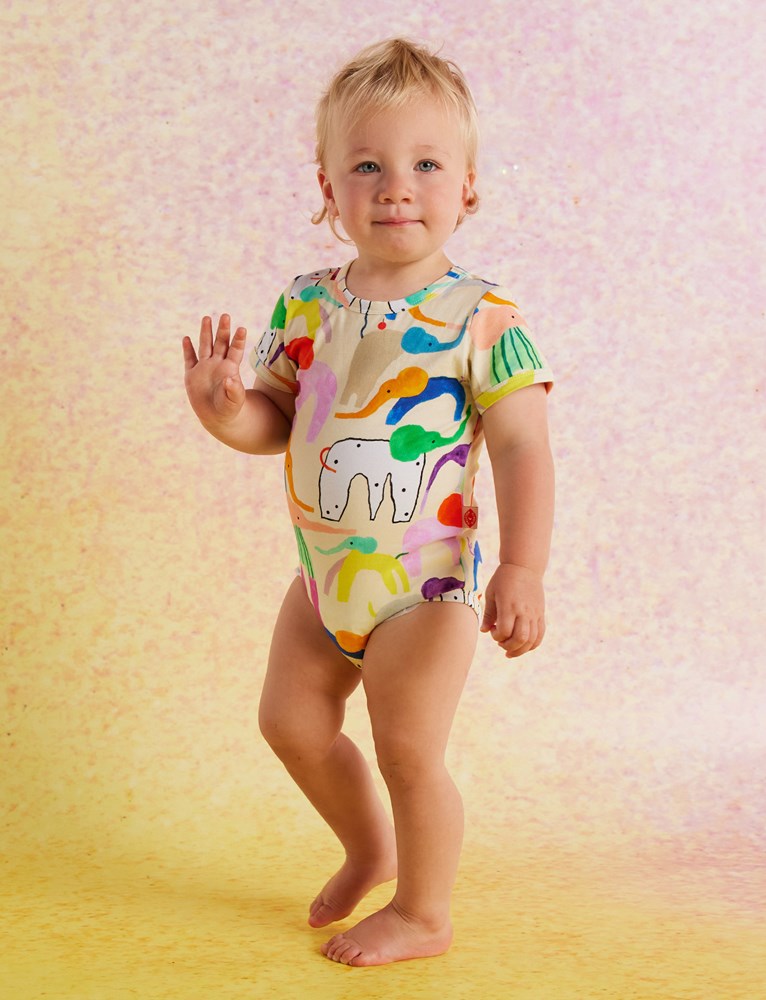Short Sleeve Bodysuit (Happy Herd)_2