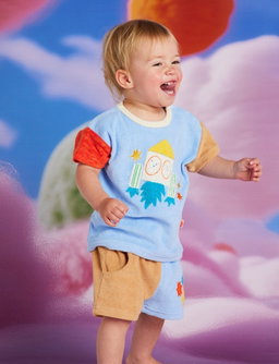 Terry Applique Shorts (See You In Space)