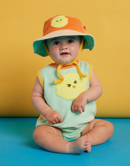 Terry Applique Singlet Suit (Peel Party)