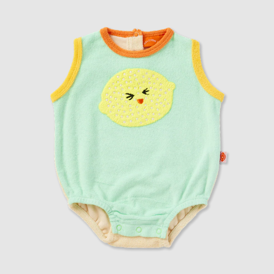Terry Applique Singlet Suit (Peel Party)_0