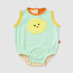 Terry Applique Singlet Suit (Peel Party)