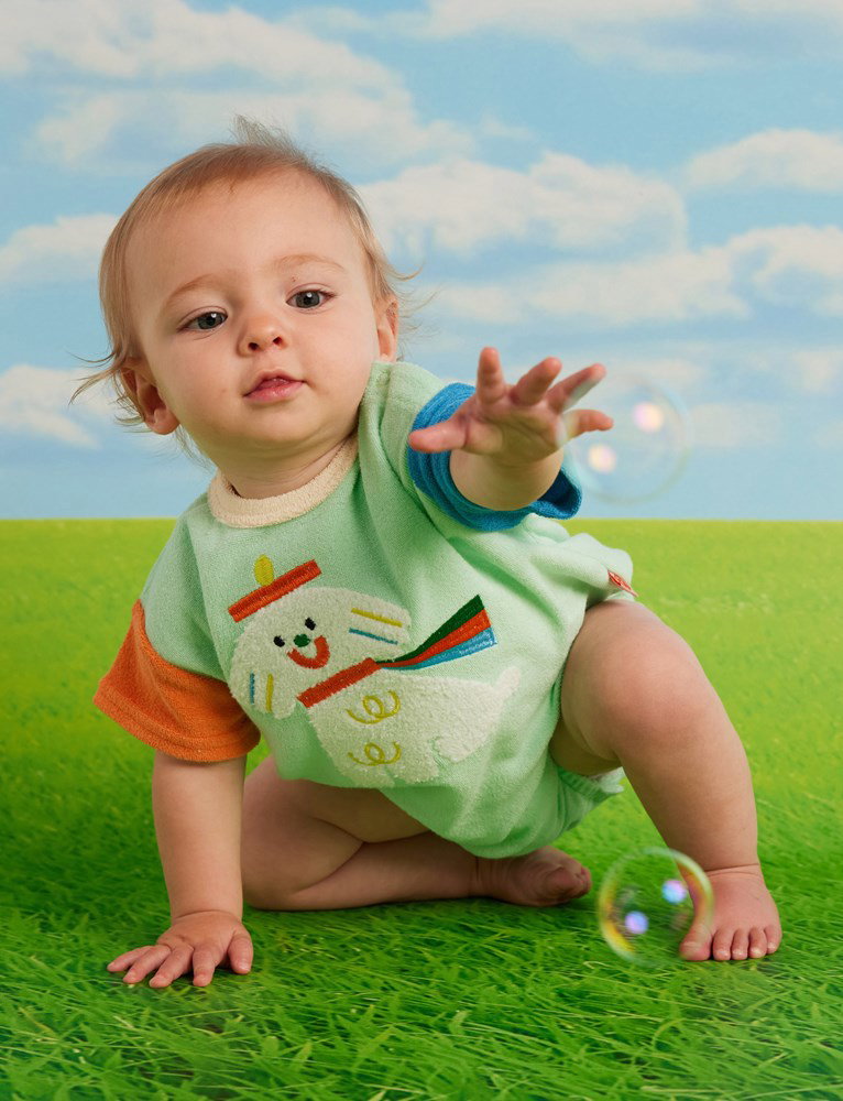 Terry Applique Bodysuit (Puppy Park)_2