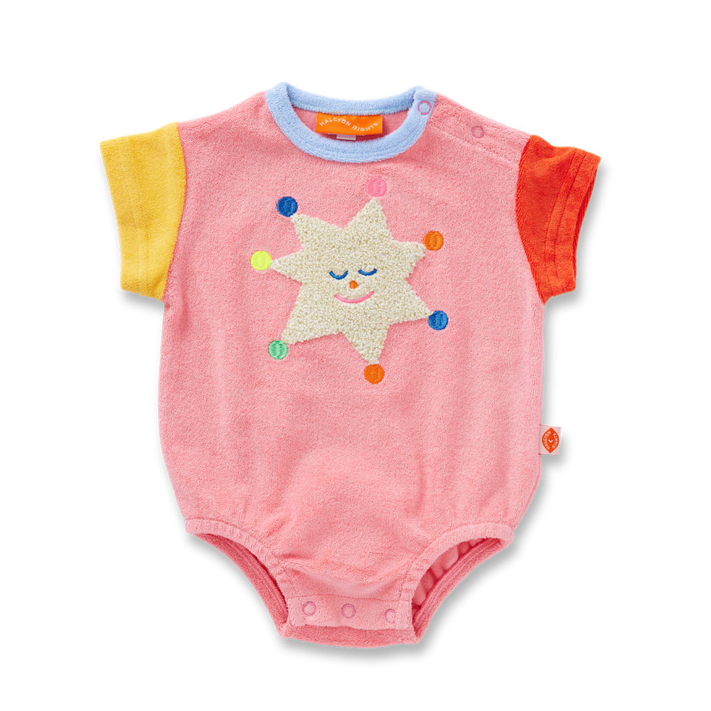 Terry Applique Bodysuit (Stars)_0