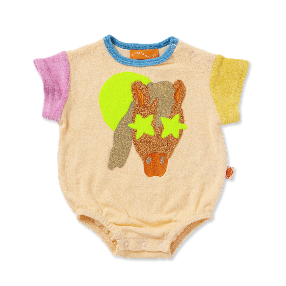 Terry Applique Bodysuit (Giddy Up)_0