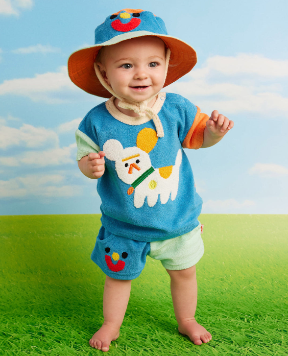 Terry Applique Shorts (Puppy Park)_1