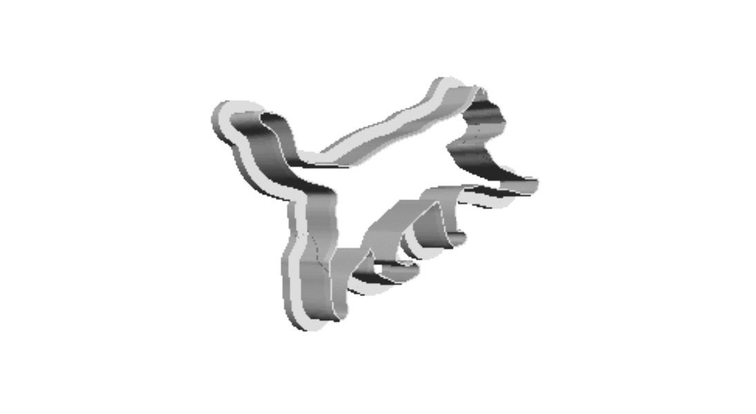 Cat 4 outline Cookie Cutter     _0