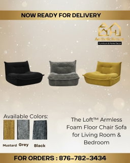 The Loft™ Armless Foam Floor Chair Sofa for Living Room & Bedroom
