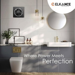 ELKANCE Axial Turbo 200mm (8 Inches) Exhaust Fan | 25W, 2000 RPM | Ideal for Bathroom, Kitchen & Office | Rust-Proof ABS PP Plastic Body, Easy-Clean