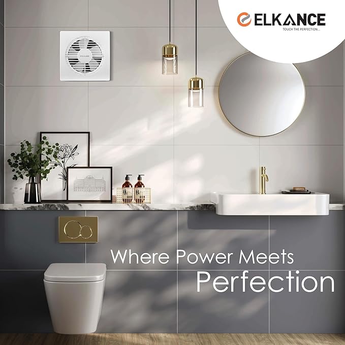 ELKANCE Axial Turbo 200mm (8 Inches) Exhaust Fan | 25W, 2000 RPM | Ideal for Bathroom, Kitchen & Office | Rust-Proof ABS PP Plastic Body, Easy-Clean_11