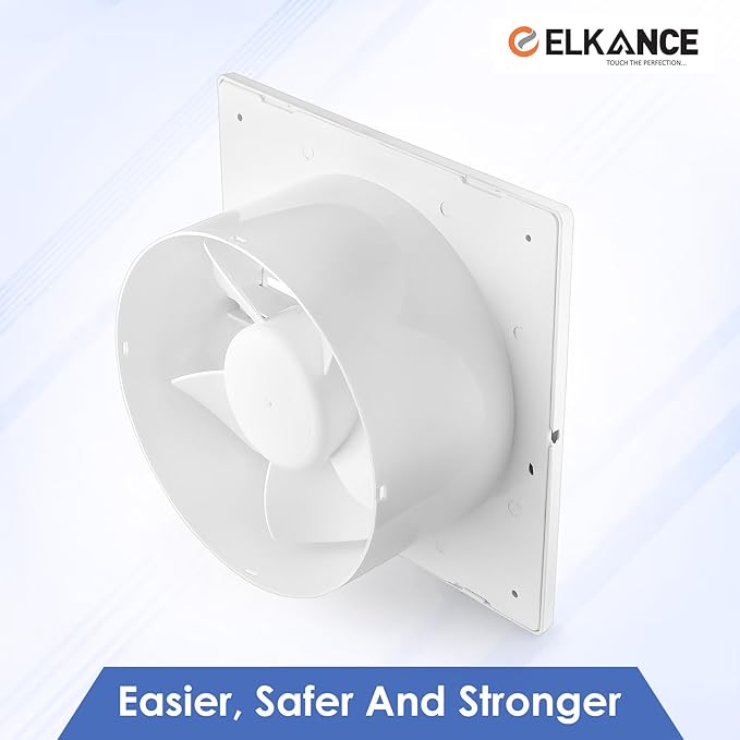 ELKANCE Axial Turbo 200mm (8 Inches) Exhaust Fan | 25W, 2000 RPM | Ideal for Bathroom, Kitchen & Office | Rust-Proof ABS PP Plastic Body, Easy-Clean_13