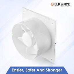 ELKANCE Axial Turbo 200mm (8 Inches) Exhaust Fan | 25W, 2000 RPM | Ideal for Bathroom, Kitchen & Office | Rust-Proof ABS PP Plastic Body, Easy-Clean