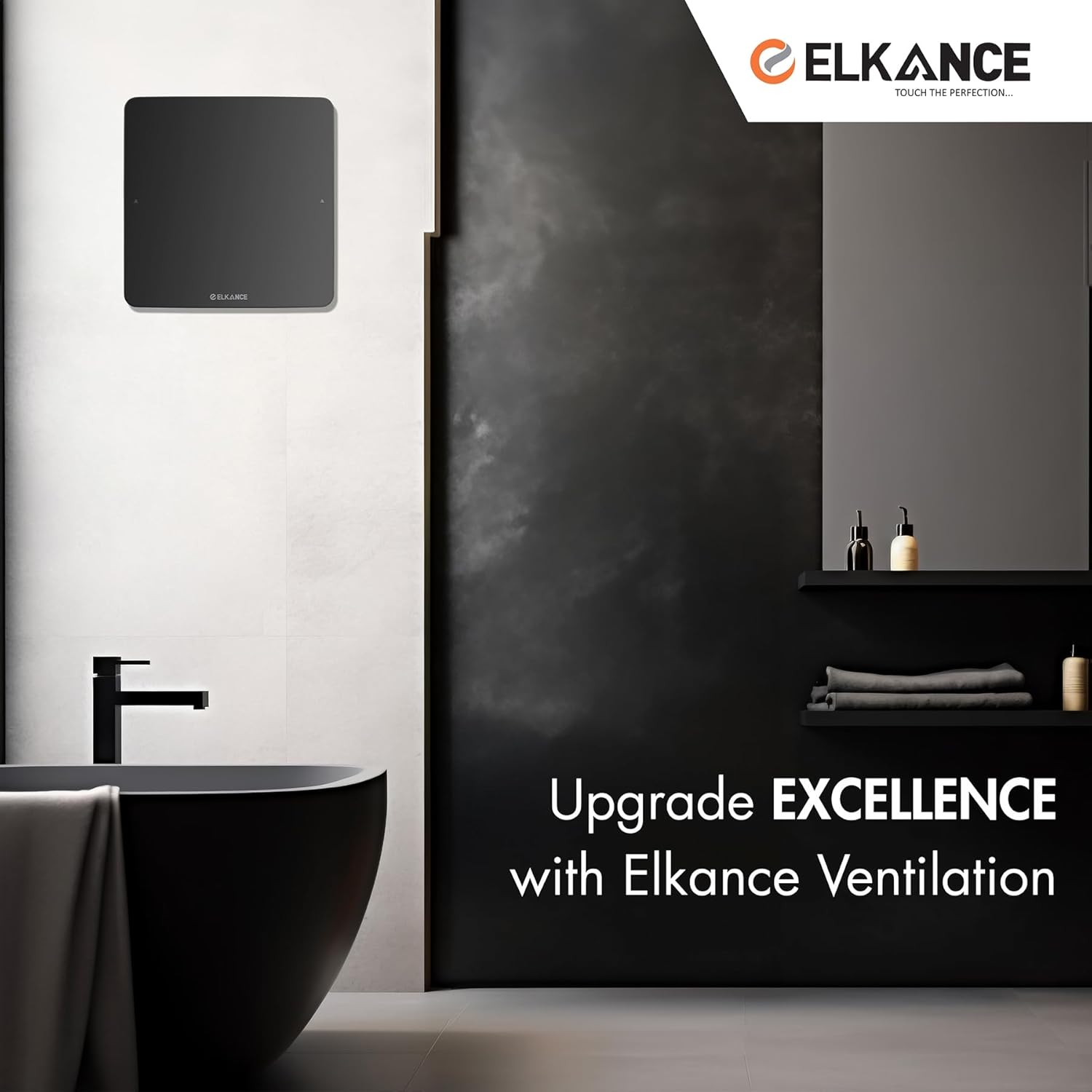 ELKANCE Canon 150mm (6 Inches) Axial Exhaust Fan | BLDC Motor | 7W, 2400 RPM | Ideal for Modern Kitchen, Bathroom & Office | ABS PP Plastic Body_3