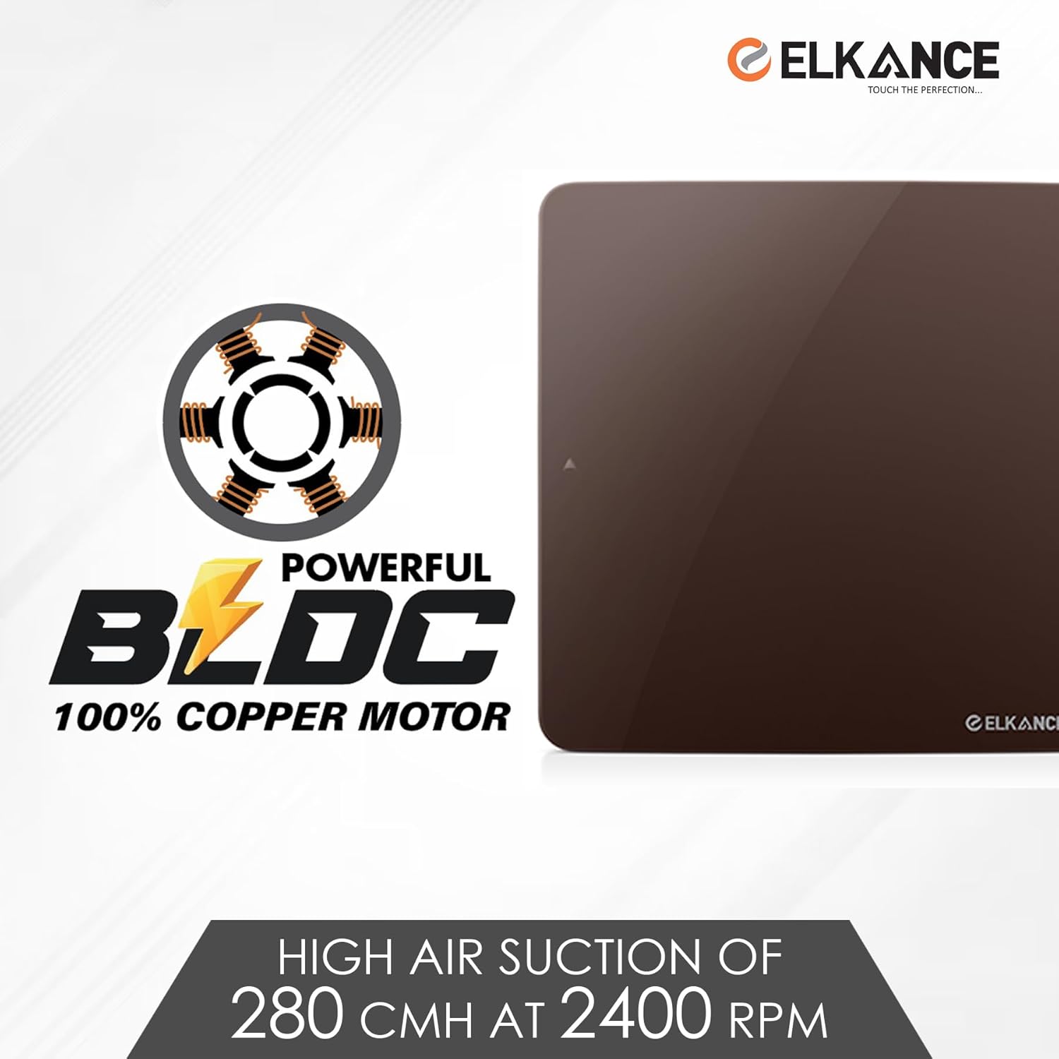 ELKANCE Canon 150mm (6 Inches) Axial Exhaust Fan | BLDC Motor | 7W, 2400 RPM | Ideal for Modern Kitchen, Bathroom & Office | ABS PP Plastic Body_10